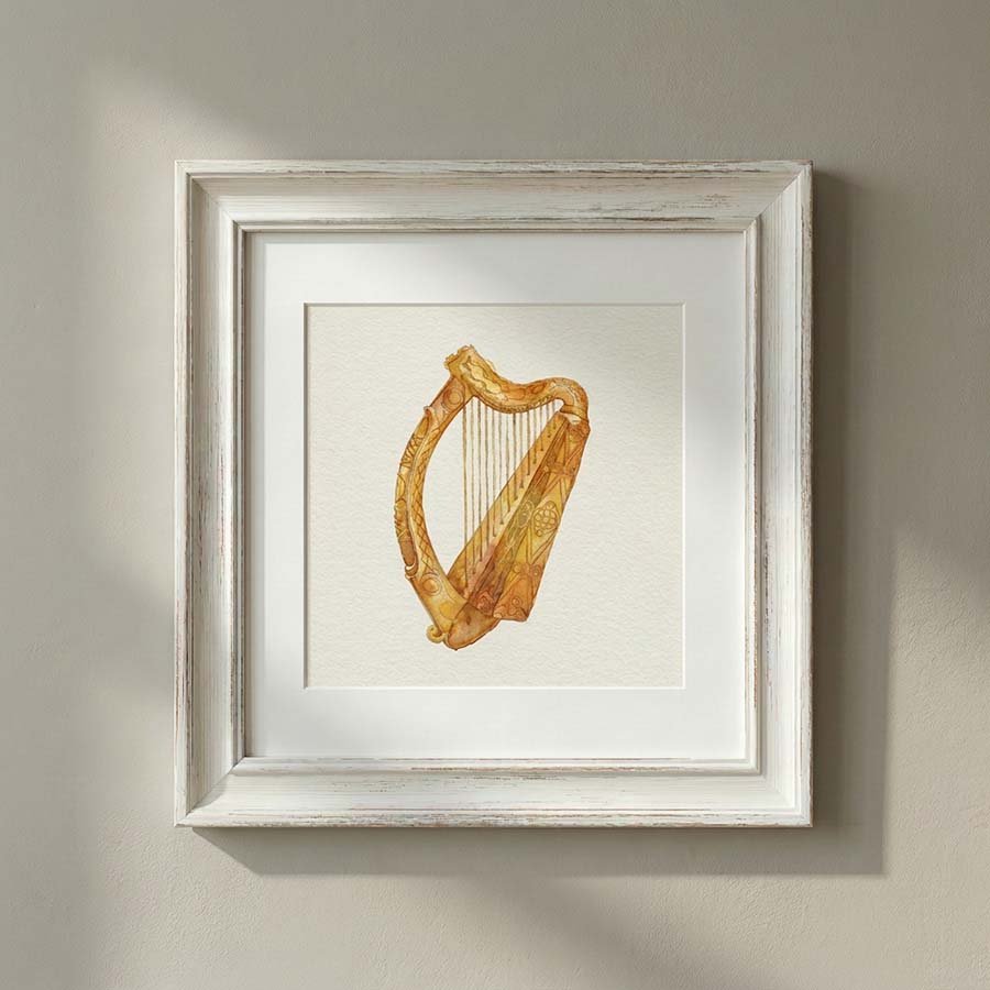 Irish Harp Motif