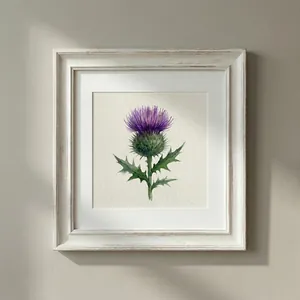 Watercolour Thistle